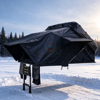 Tenda Atap Oxford Anti Air untuk 4 Orang Keluarga, 4 Musim, Ringan, Perlindungan UV, Tenda Atap untuk Berkemah