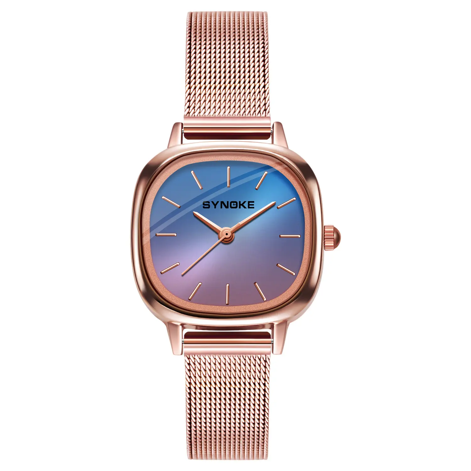 Модные модные розовое золото сетчатые кварцевые часы для женщин легкие роскошные стильные спортивные часы на открытом воздухе