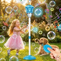 Machine à bulles automatique sur pied, jouet d'extérieur, souffleur de bulles télécommandé, baguette à bulles, torche à bulles sur pied, lampe de jardin avec musique