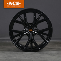 Rines Forjados de 17, 18, 19, 20, 21 y 22 Pulgadas, 5x100, 5x112, 5x114.3, 5x120, Negros Brillantes, Estilo BMW 845M, para M3, M4, G20, G80