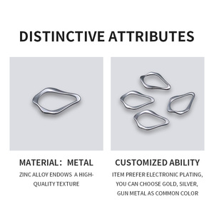 Heteroideusラウンドサークルバックル女性ファッションデザインベルトバックル下着ブラバックル下着アクセサリー - Product Image 4