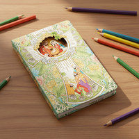 Carnet A5 3D personnalisé à couverture rigide en papier sculpté, directement de l'usine, pour cadeau d'entreprise, anniversaire, journal, souvenir de festival