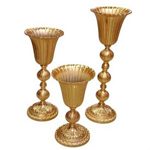 Centro de Mesa Moderno para Bodas, Florero de Fibra de Vidrio para Decoración de Mesa de WEDDINGDECORVOGUE - Product Image 1