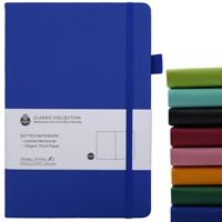 Cuaderno A5 con Correa para Regalo, Cuaderno de Puntos de Alta Estética para Negocios, Oficina y Estudiantes