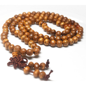 Bracciale/Collana da Meditazione Buddista in Legno Naturale con 108 Perle Bodhi a Forma di Pesce, per Uomo - Vendita all'Ingrosso - Product Image 1