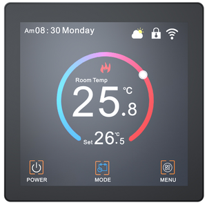 Thermostat intelligent WiFi pour <span class=keywords><strong>chauffage</strong></span> au sol, thermostat d'ambiance numérique avec commande à distance par application et programmable - Product Image 5