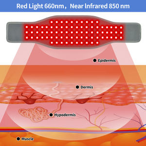 Cinturón de cintura de luz roja para uso doméstico, envoltura de terapia portátil plegable con función de pulso, cinturón de luz infrarroja - Product Image 3