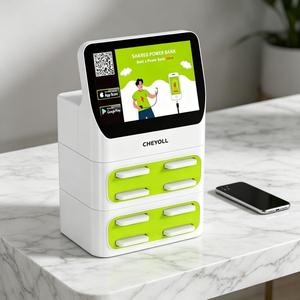สถานีเช่าแบตเตอรี่สำรอง CHEYOLL 8 ช่อง <span class=keywords><strong>พ</strong></span>ร้อมหน้าจอ LCD และระบบเช่าแบบตั้งโต๊ะ |   สถานีชาร์จโทรศัพท์หลายเครื่อง 5000mAh - Product Image 1