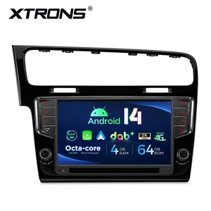 XTRONS 9 "4 + 64GB Android 14 reproductor Multimedia estéreo para coche integrado DAB + AKM DSP Global 4G IPS giroscopios para Volkswagen Golf 7 - Product Image 4