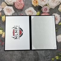 Porte-documents de diplôme de remise de diplôme A4 en papier durable avec logo personnalisé en feuille d'or de luxe, 21x31cm, certificat en PU