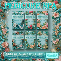 Kit de pédicure détoxifiant moussant 5 étapes Litchi & Aloe Flower Fizz, kit de soin des pieds personnalisé OEM pour les distributeurs professionnels de salons de manucure
