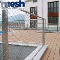 Filet en treillis métallique en acier inoxydable à tissage plat, durable, pour la protection contre les chutes de pierres, volières extérieures, zoos, certifié ISO9001:2008 Qunkun