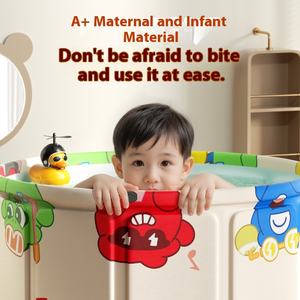 JELLLEMONS Seau de bain authentique pour bébé 79 cm, grande <span class=keywords><strong>baignoire</strong></span> pliable pour nourrissons, sans BPA, <span class=keywords><strong>baignoire</strong></span> portable pour bébés de 0 à 6 ans - Product Image 5