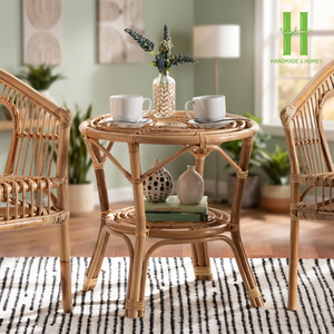 Meilleure qualité, écologique, durable, meubles de salon, table basse en rotin, style moderne, artisanal, naturel, fabriqué au Vietnam - Product Image 1