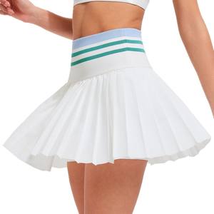 Jupe-short de <span class=keywords><strong>tennis</strong></span> unie personnalisée pour femme, jupe plissée de pickleball, short de fitness, short de padel, jupe de golf, jupe de sport - Product Image 3