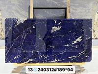 Dalles de marbre bleu vif naturel de luxe PerfectStone, décorations durables et brillantes, pierre de style exotique magnifique pour villa de luxe