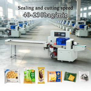 Macchina Automatica per l'Imballaggio di Cuscini con Corpo in Acciaio Inossidabile, Pulita e Igienica per l'Industria Alimentare e del Packaging - Product Image 1