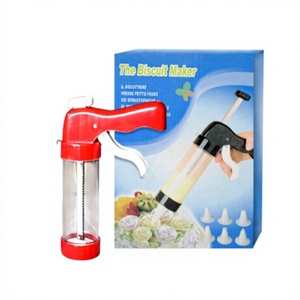 Outils de pâtisserie Yabei, moule à biscuits multifonctionnel en ABS, <span class=keywords><strong>pistolet</strong></span> à pâtisserie, presse à biscuits, <span class=keywords><strong>pistolet</strong></span> à décorer <span class=keywords><strong>avec</strong></span> des embouts, emballage en boîte - Product Image 1