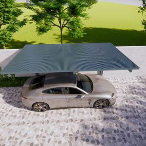 صفائح سقف من الألومنيوم المعزول مع أضواء من الألومنيوم لتغطية الفناء ، تطبيق مستودع ورشة العمل - Product Image 1