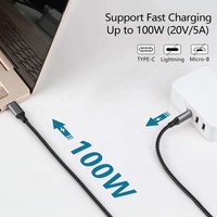 Logo Kustomisasi Gen2 10Gbps 20Gbps 4K 60Hz Video Ladekabel Zu 5a Usb Typ Monitor Ugreen Kabel Ke C 100W untuk Macbook