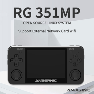 Anbernic 64Bit <span class=keywords><strong>RG351MP</strong></span> Console de jeu rétro portable 3.5 "IPS OCA 16GB 256GB TF 3500mAh Vibration WiFi Linux Noir mat - Product Image 6