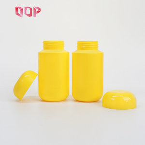 4oz 5.5oz 6.8oz Matte Yellow HDPE Plastic <b>Container</b> for Gummy Vitamins Candy <b>Pills</b> Screw Cap Custom Color Manufacturer - Product Image 3