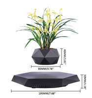 Jardinière Intelligente d'Intérieur Hydroponique Design Nordique à Lévitation Magnétique pour Plantes, Décoration et Cadeaux