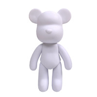 Nouvel ours en PVC souple 2025, ours fluide mignon, ours en briques DIY, ours blanc artisanal pour enfants et adultes