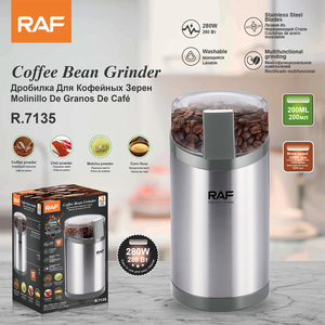 Molinillo de Café RAF R.7135, 280W, 200ML, 32000 RPM, Cuchillas de Acero Inoxidable, Recipiente Lavable para Café, Chile, Matcha y Harina de Maíz - Product Image 2