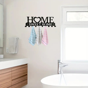 OEM Wrought Iron <b>Key</b> <b>Hook</b> <b>Wall</b> Mounted Rectangle Novelty Home Storage Rack <b>For</b> <b>Keys</b> And Accessories - Product Image 4