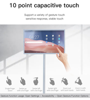 Tablette mobile Android portable de 22, 27 et 32 pouces, Smart TV, Wifi, NFC, écran tactile, support roulant, affichage de conférence, télévision