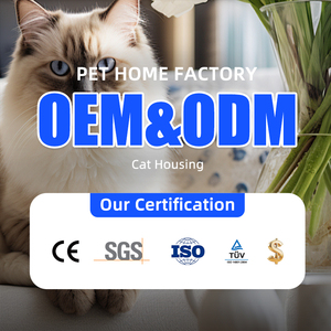 Custom Modern Design Durable WPC/Oak <strong>Cat</strong> Treehouse with Large Space for Indoor Multi-Functional <strong>Cat</strong> Climbing Frame - Product Image 6