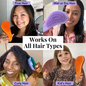 <span class=keywords><strong>Brosse</strong></span> à <span class=keywords><strong>cheveux</strong></span> personnalisée avec logo, <span class=keywords><strong>brosse</strong></span> démêlante douce, <span class=keywords><strong>brosse</strong></span> lissante <span class=keywords><strong>pour</strong></span> <span class=keywords><strong>cheveux</strong></span> humides ou secs avec poils flexibles <span class=keywords><strong>pour</strong></span> femmes, enfants, hommes - Product Image 5