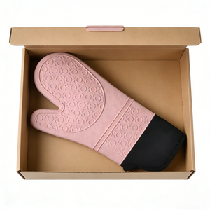 Longues maniques de <span class=keywords><strong>four</strong></span> professionnelles en silicone avec doublure matelassée, accessoires pour barbecue, friteuse, fumoir, <span class=keywords><strong>Weber</strong></span>, <span class=keywords><strong>pizza</strong></span>, micro-ondes - Product Image 3