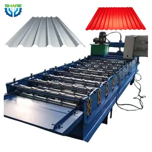 Metal Double Layer Roof Tile Roll Forming Machine Galvanized Tile Roofing Zinc Sheet Molding Making Machine Manufacturers