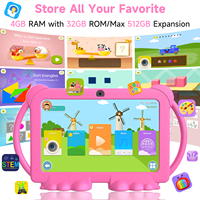 Tablette PC Enfants Wi-Fi 7 Pouces avec Capacité 2+2+32 Go pour l'Éducation