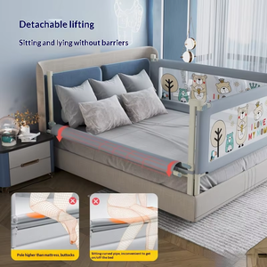 Barandilla de Cama para Bebé, Anticaídas, Altura Ajustable, Barandilla de Protección Elevada para Niños - Product Image 3
