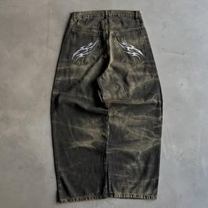 Мужские расклешенные джинсы с принтом - Product Image 4