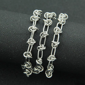 Hip-hop bracelet splicing <b>chain</b> necklace with collarbone <b>chain</b> neck <b>chain</b> <b>titanium</b> steel accessories - Product Image 3