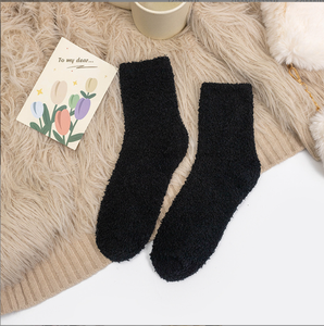 2024 Wholesale Adult Winter <strong>Warm</strong> <strong>Fuzzy</strong> <strong>Socks</strong> Cartoon Pattern Body Logo - Product Image 2