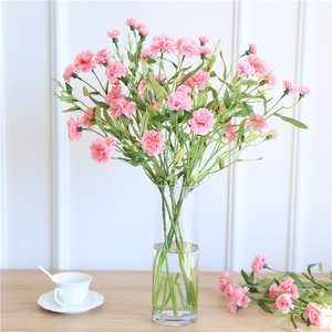 Qingyu Chronicle – Fleurs artificielles en soie rose pour décoration intérieure, arrangement floral, cadeau pour la fête des mères - Product Image 3