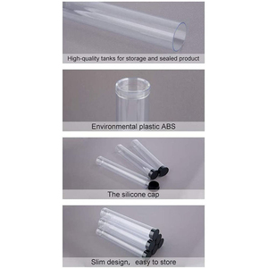 Tubes en plastique transparent de marque LC à bas prix avec bouchons à clapet, impression offset, diamètre 16 mm, volume 10 ml, pour l'artisanat et l'utilisation de rouge à lèvres - Product Image 6