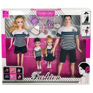 Ensemble de poupées de famille de 11,5 pouces, 4 personnes, mère, père et <span class=keywords><strong>2</strong></span> adorables enfants - Product Image 1