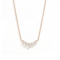 Collier pendentif couronne superposé en argent sterling 925 plaqué or pour femme Gemnel