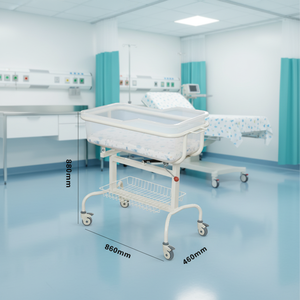 Lettino Ospedaliero per Neonati HOCHEY MEDICAL in Materiale ABS, Facilmente Spostabile, con Ruote - Product Image 3