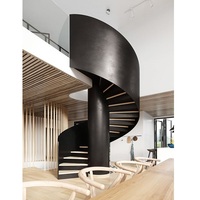 Kits d'escaliers en spirale intérieurs et extérieurs de style élégant