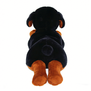 Lindo peluche de perro negro y marrón, juguete de peluche suave para niños de 3 años en adelante, 31cm-50cm, unisex, para aliviar el estrés - Product Image 3