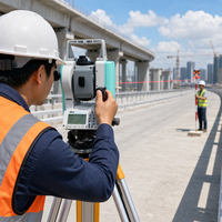 Station totale optique sans réflecteur N2 2 secondes, instrument de topographie de haute précision à double axe, équipement de construction civile AI