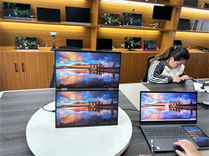 Nouveau Design 15.6 Pouces FHD Pliable Ordinateur Portable Extender Multi Écran PC LED LCD Double Moniteur Écran Portable HDR Panneau IPS pour Bureau - Product Image 6