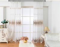 Tissu de rideau transparent de luxe très demandé, 100 % polyester, en rouleau, pour rideaux de chambre et de salon